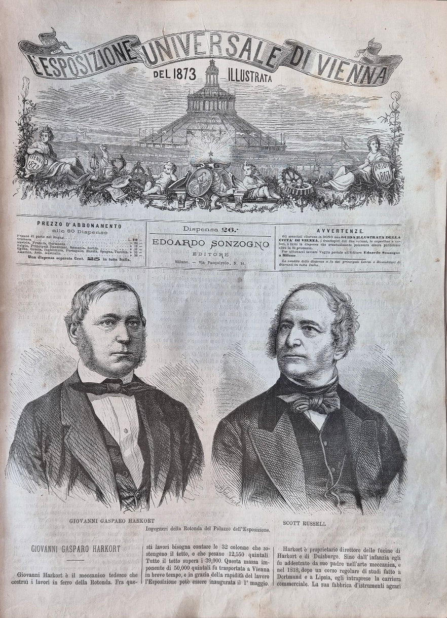 L'Esposizione Universale di Vienna del 1873 illustrata - Dispensa n.26