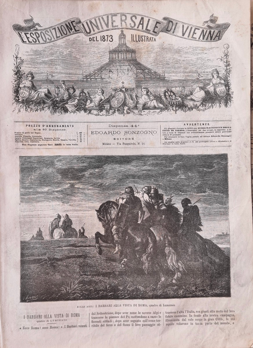 L'Esposizione Universale di Vienna del 1873 illustrata - Dispensa n.44