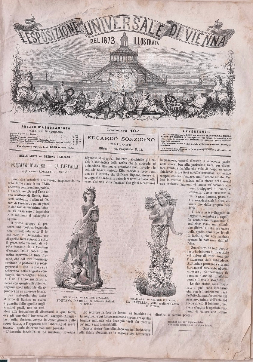 L'Esposizione Universale di Vienna del 1873 illustrata - Dispensa n.49