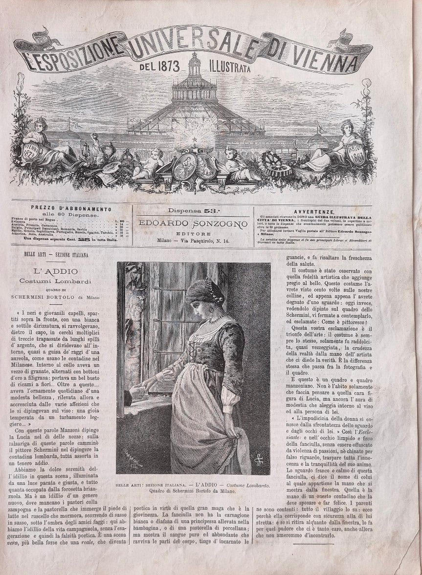 L'Esposizione Universale di Vienna del 1873 illustrata - Dispensa n.53