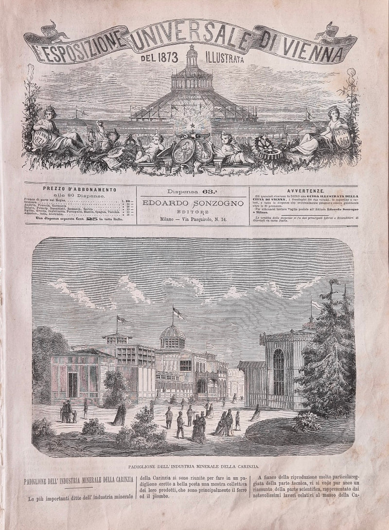 L'Esposizione Universale di Vienna del 1873 illustrata - Dispensa n.63