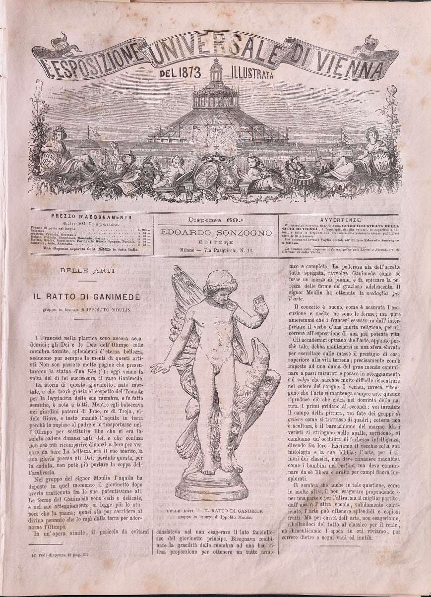 L'Esposizione Universale di Vienna del 1873 illustrata - Dispensa n.69