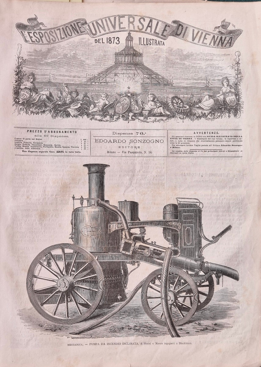 L'Esposizione Universale di Vienna del 1873 illustrata - Dispensa n.76