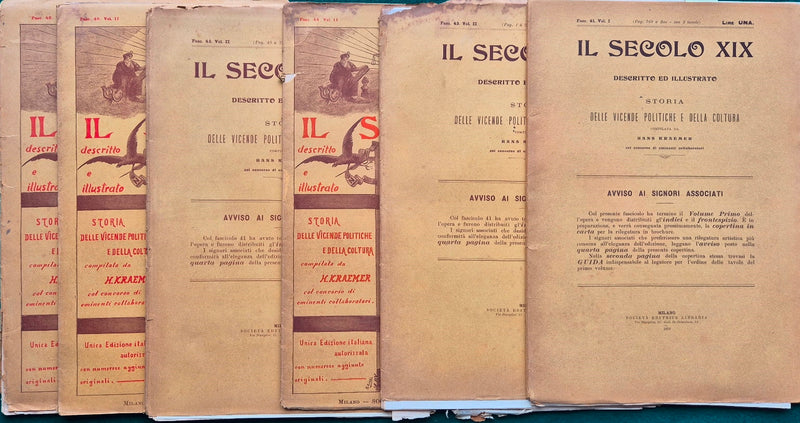 Il secolo XIX descritto e illustrato - 1900 - Nn. 41,43,44,45,46,48,