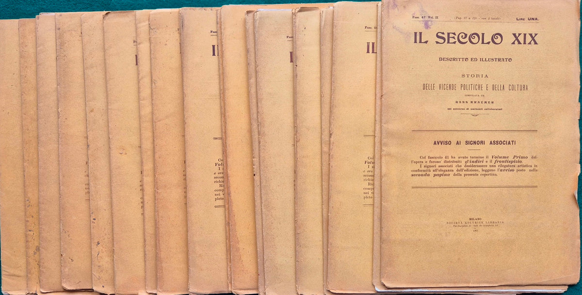 Il secolo XIX descritto e illustrato - 1901 - Nn. 47,49/59,61/67