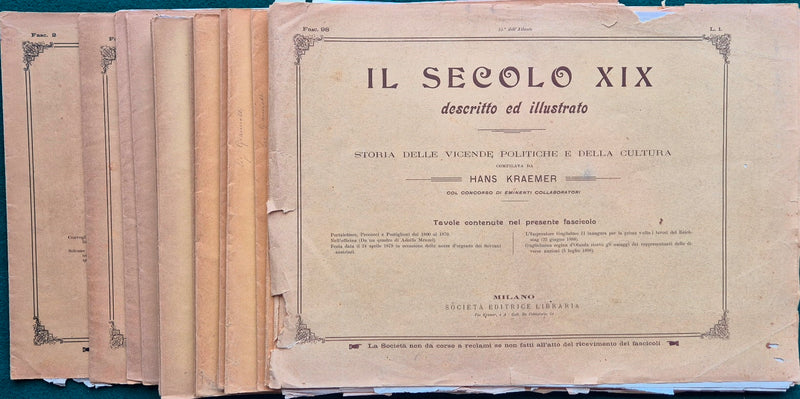 Il secolo XIX descritto e illustrato - 1899 - Nn. 1/15 dell'Atlante
