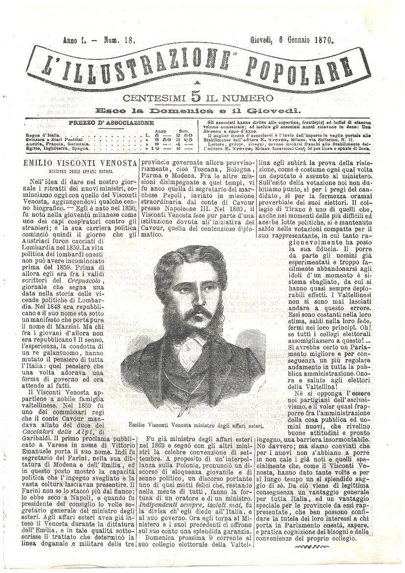 L'illustrazione popolare - 6 Gennaio 1870