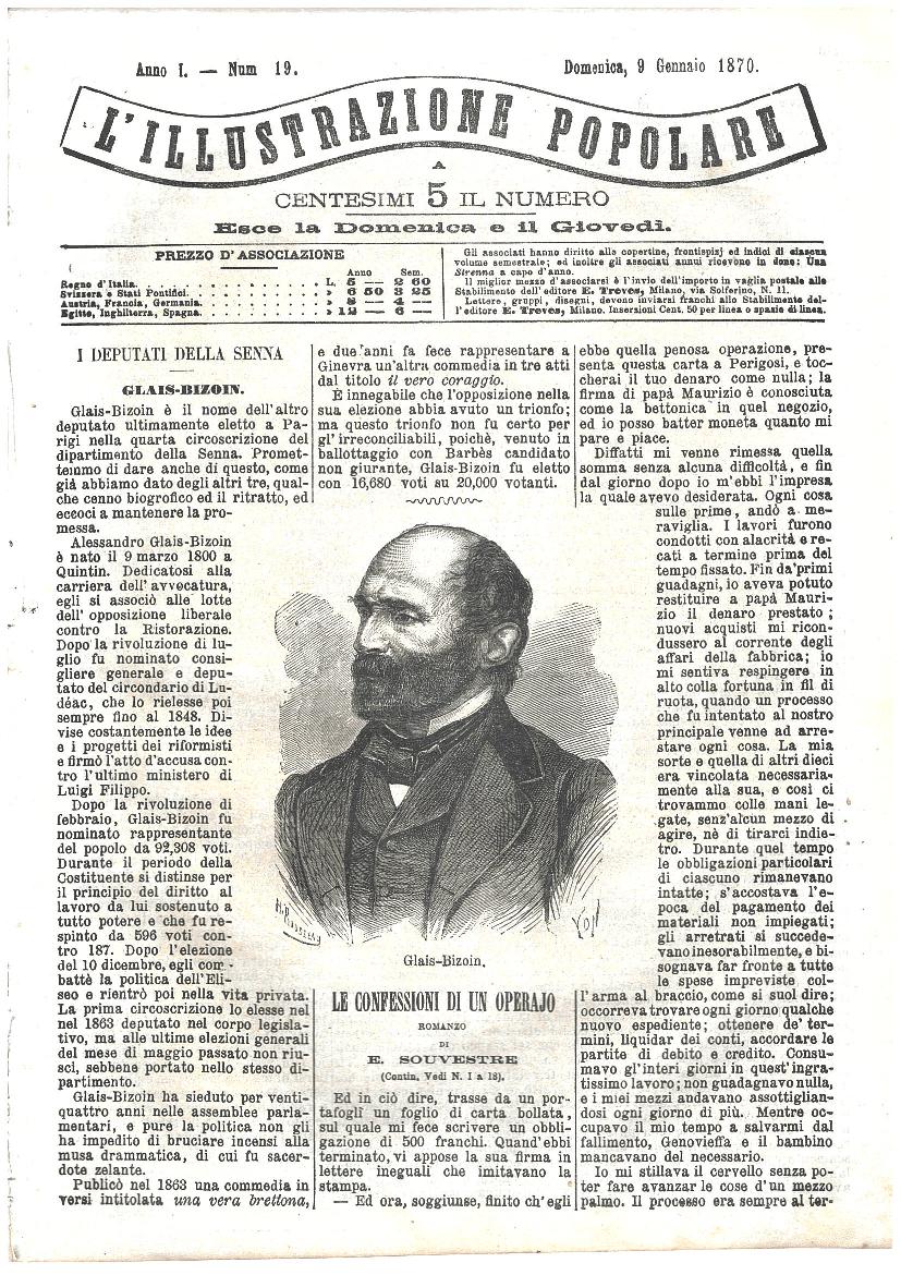 L'illustrazione popolare - 9 Gennaio 1870