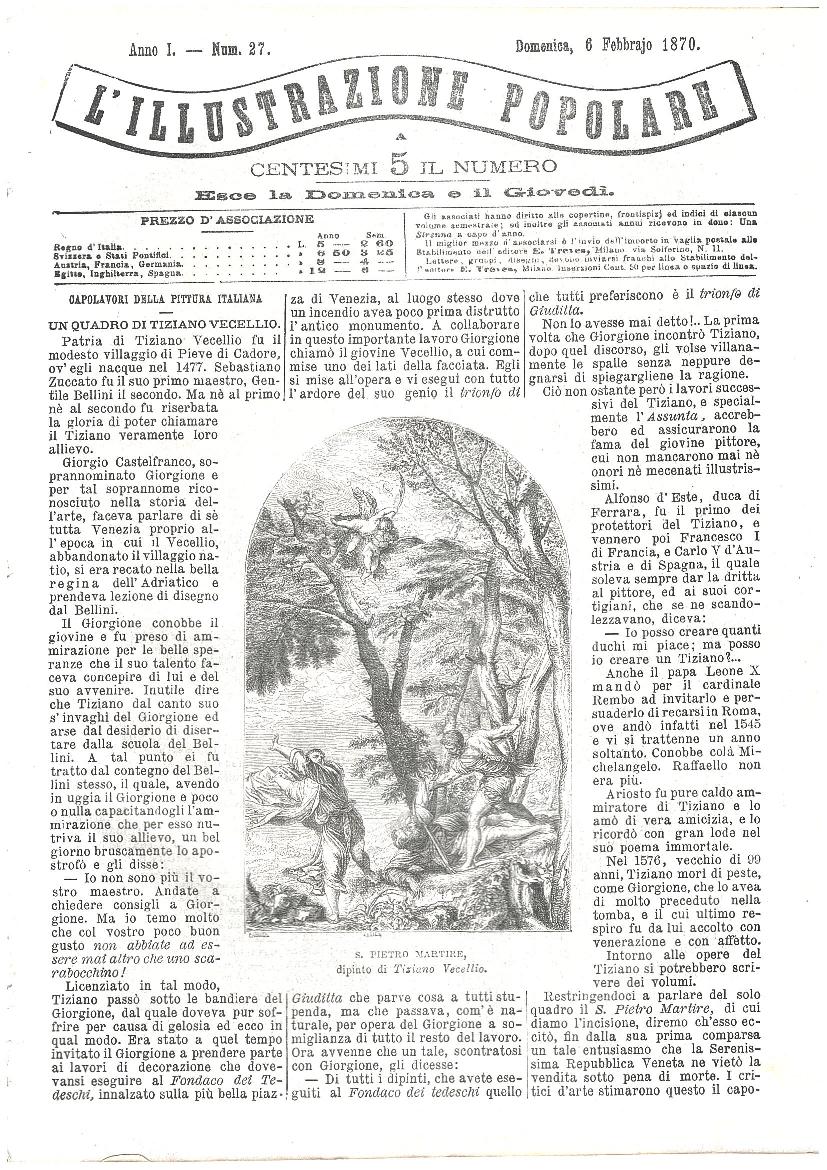 L'illustrazione popolare - 6 Febbraio 1870