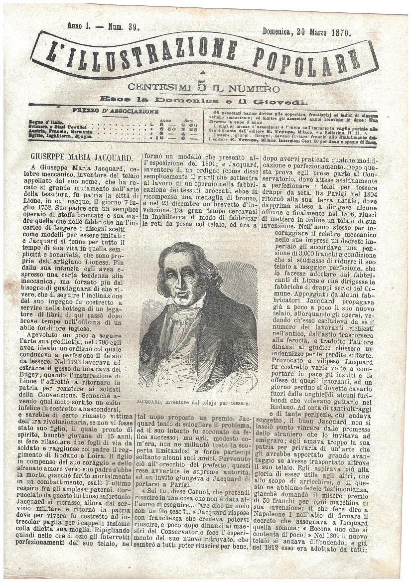 L'illustrazione popolare - 20 Marzo 1870