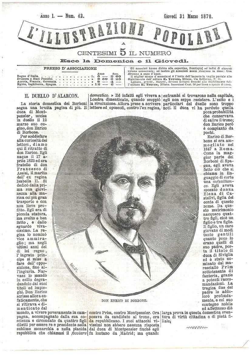 L'illustrazione popolare - 31 Marzo 1870