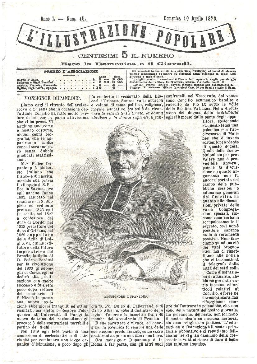 L'illustrazione popolare - 10 Aprile 1870