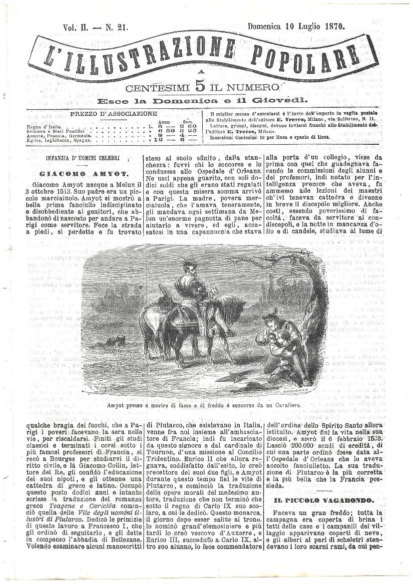 L'illustrazione popolare - 10 Luglio 1870
