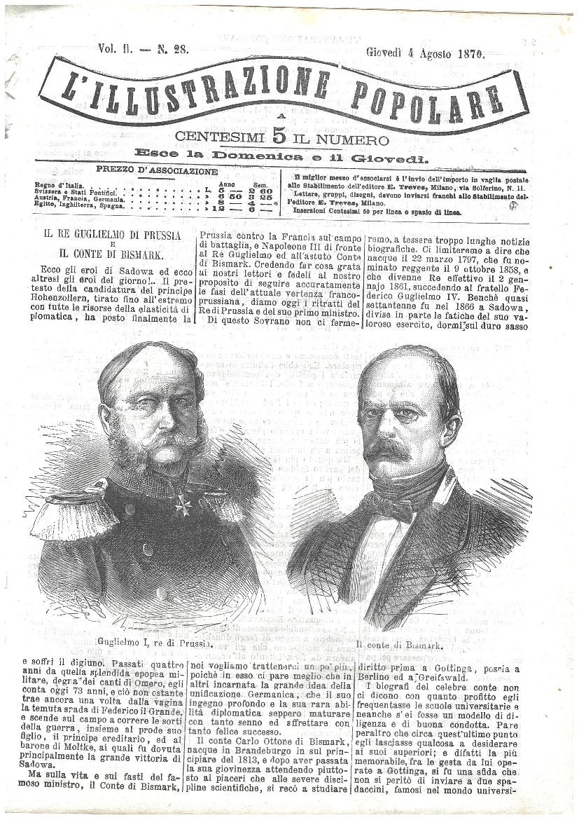 L'illustrazione popolare - 4 Agosto 1870