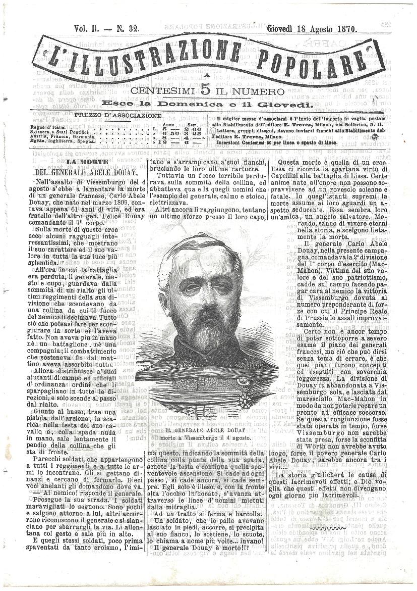 L'illustrazione popolare - 18 Agosto 1870