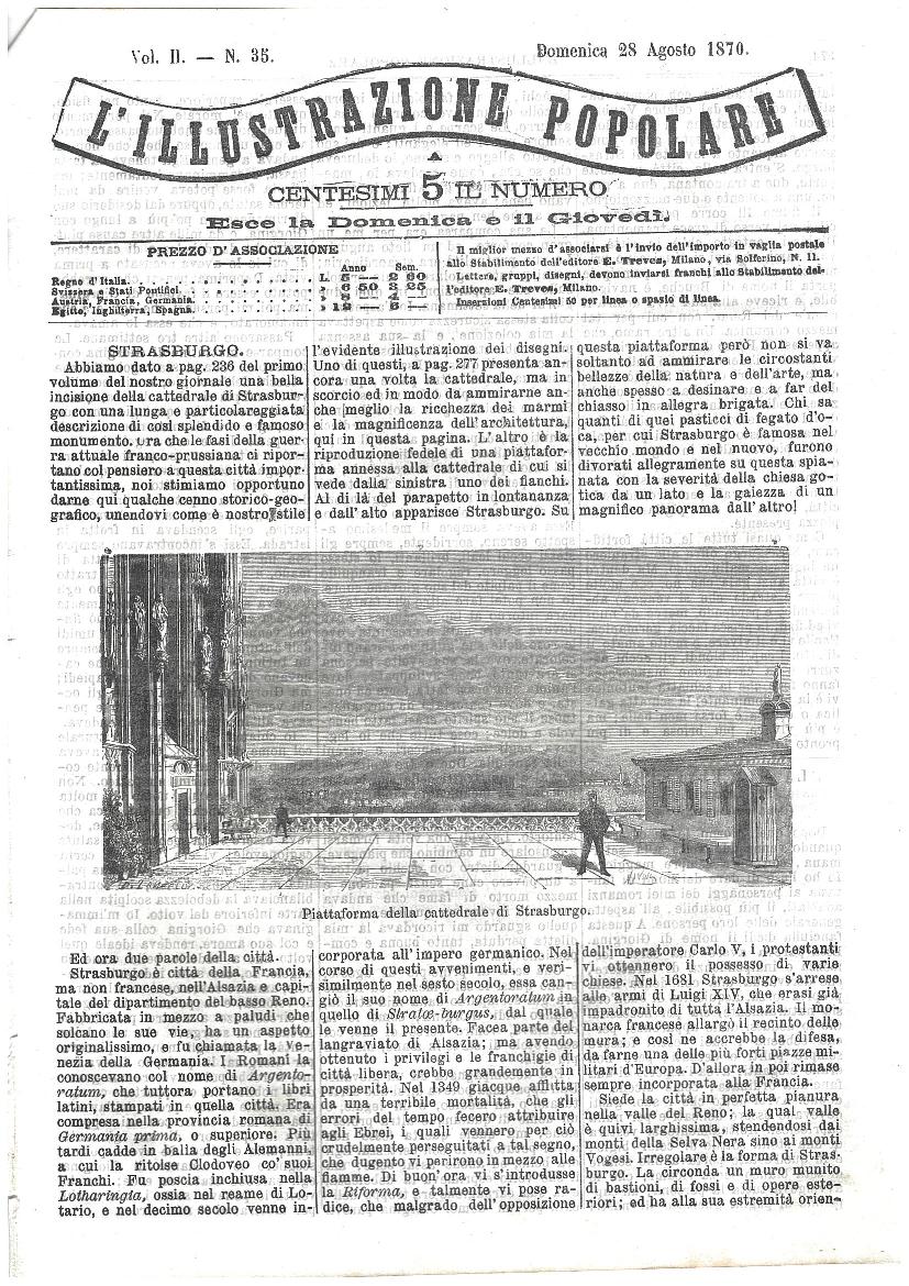 L'illustrazione popolare - 28 Agosto 1870