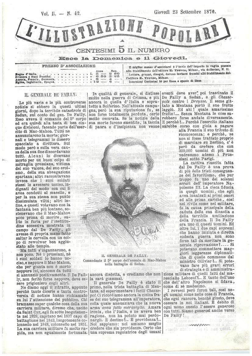 L'illustrazione popolare - 23 Settembre 1870