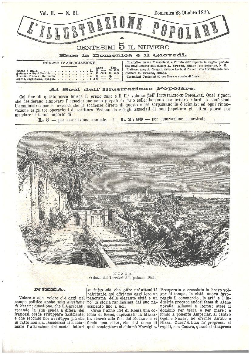 L'illustrazione popolare - 23 Ottobre 1870