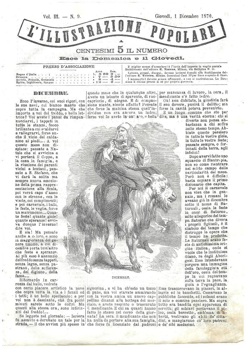L'illustrazione popolare - 1 Dicembre 1870