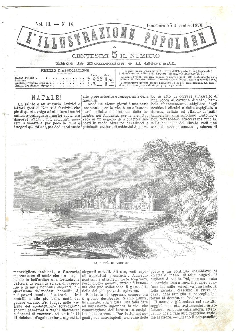 L'illustrazione popolare - 25 Dicembre 1870