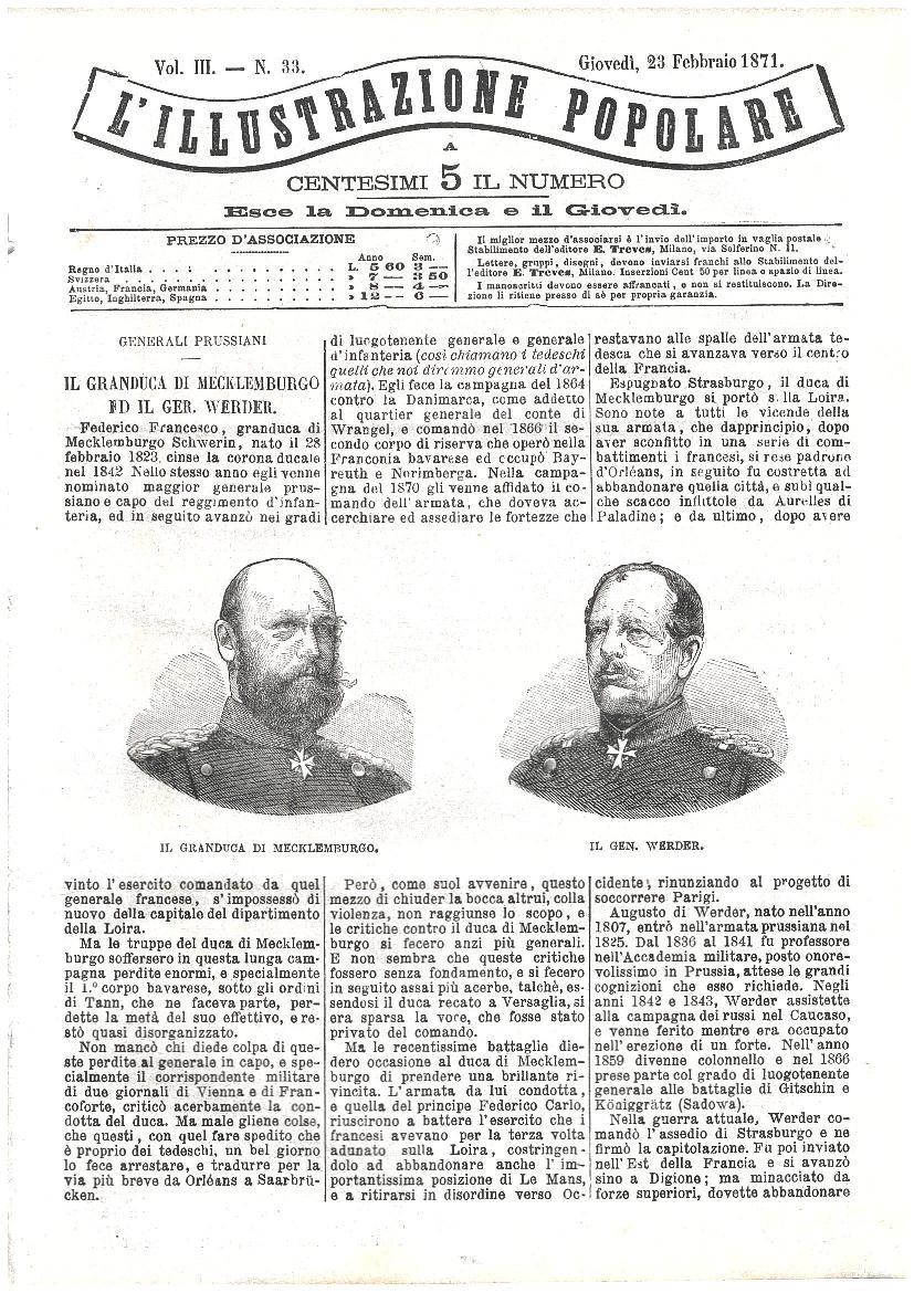 L'illustrazione popolare - 23 Febbraio 1871