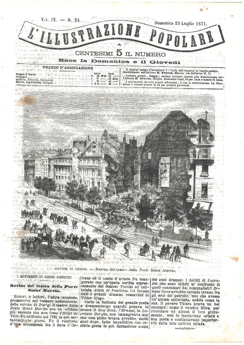 L'illustrazione popolare - 23 Luglio 1871