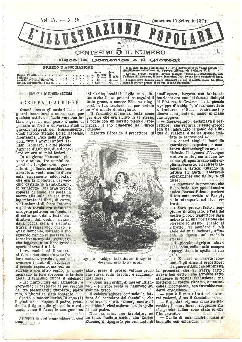 L'illustrazione popolare - 17 Settembre 1871