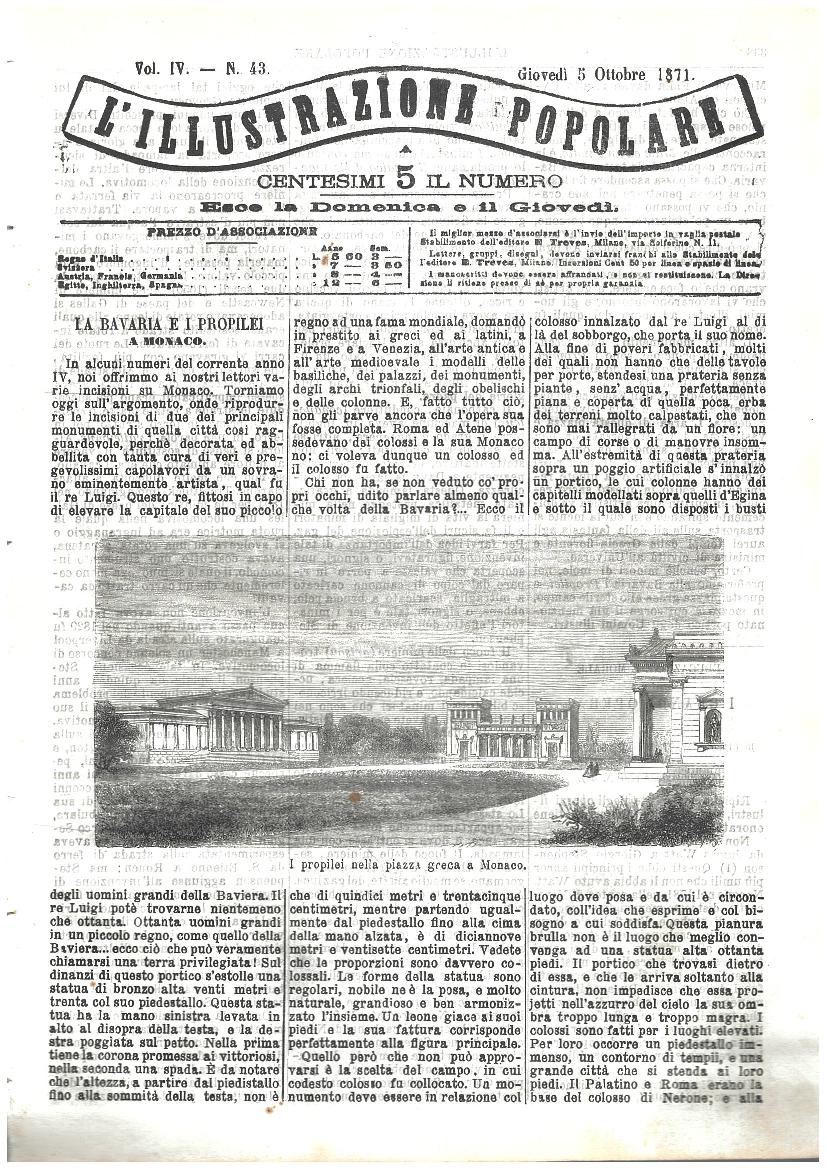 L'illustrazione popolare - 5 Ottobre 1871