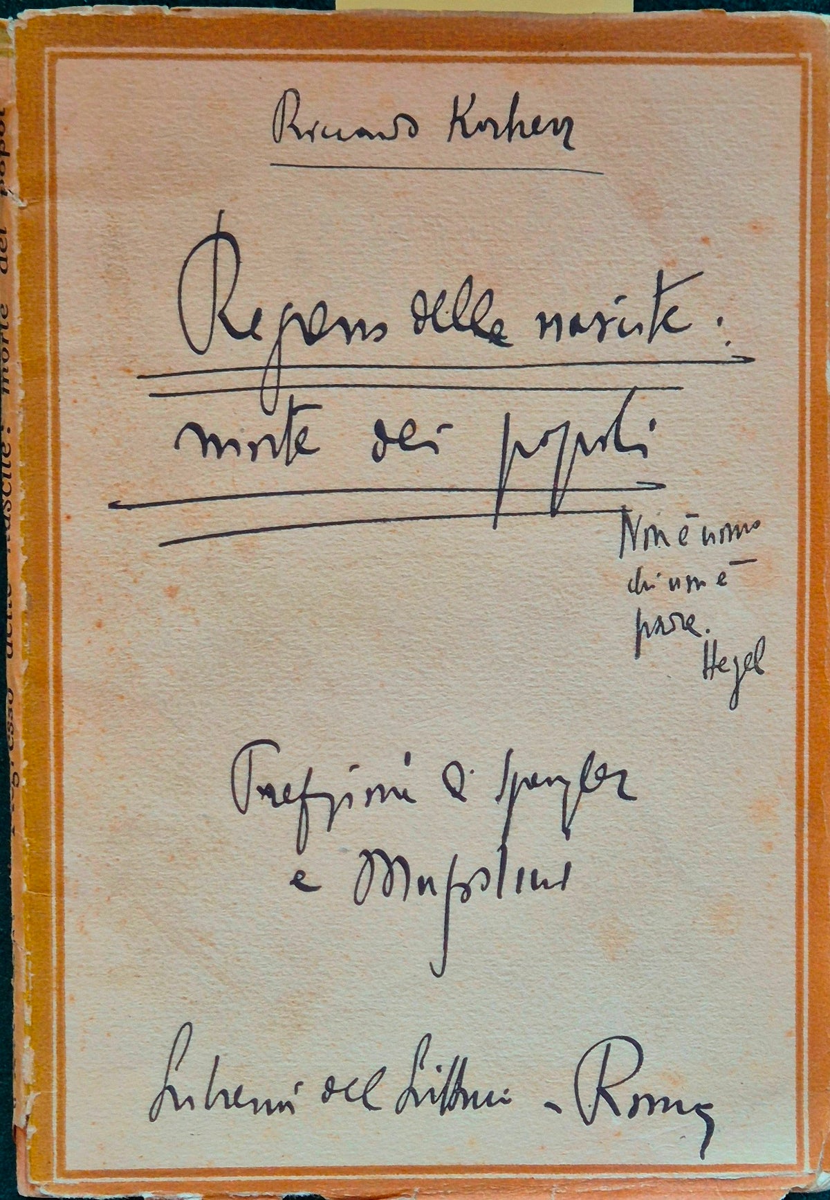 Regresso delle nascite: morte dei popoli