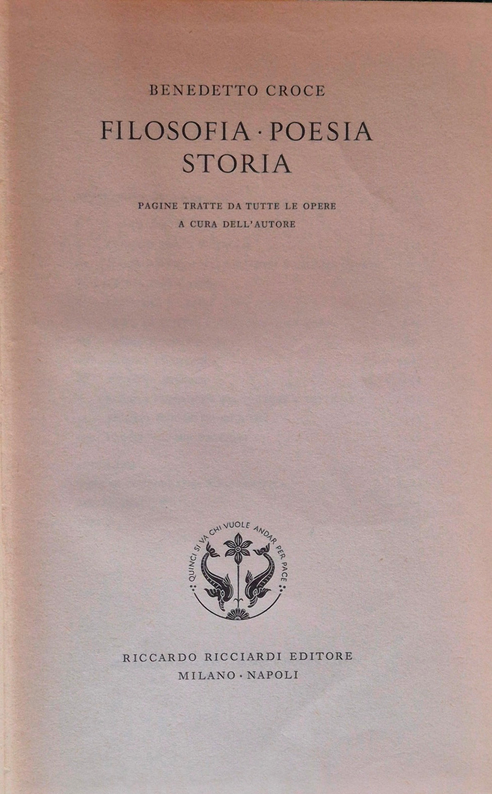 Filosofia - Poesia - Storia