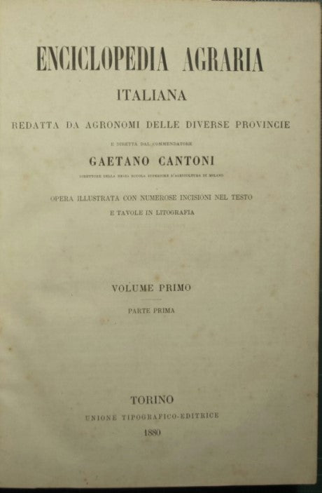 Italian Agricultural Encyclopedia