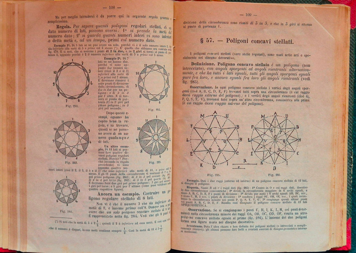 Le nozioni di geometria intuitiva e di disegno geometrico