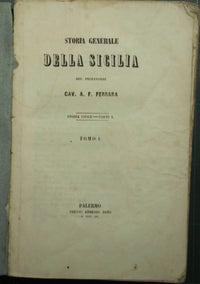 General history of Sicily by Professor Cav. AF Ferrara - Vols. I/III-V/VII