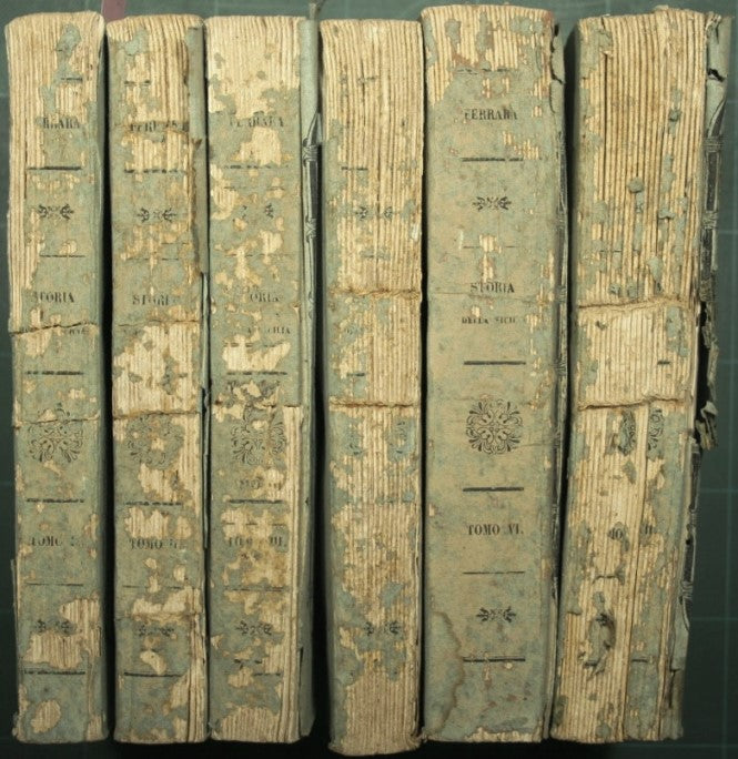 General history of Sicily by Professor Cav. AF Ferrara - Vols. I/III-V/VII