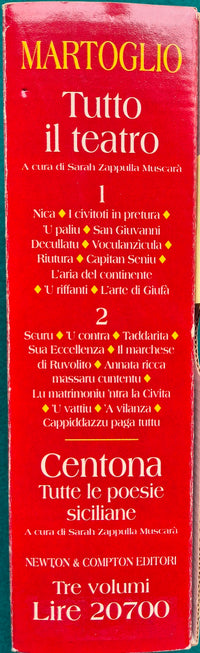 Tutto il teatro - Centona Tutte le poesie siciliane