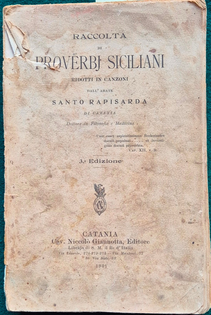 Raccolta di proverbj siciliani