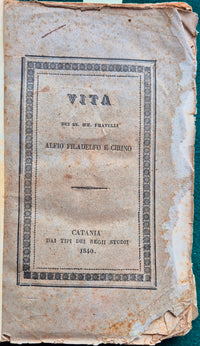 Vita de' tre santi fratelli Alfio Filadelfo e Cirino