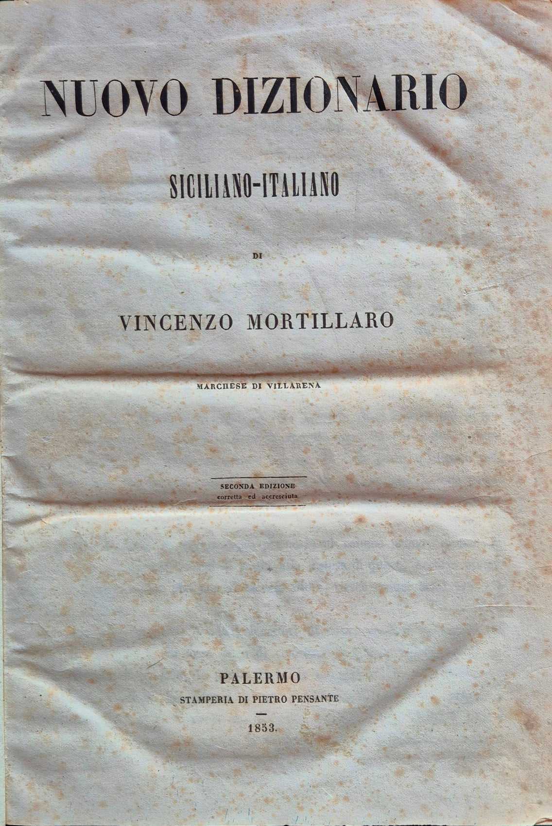 Nuovo dizionario siciliano-italiano