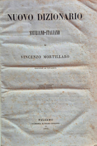Nuovo dizionario siciliano-italiano