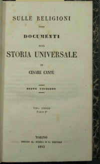 On religions - Documents to Universal History
