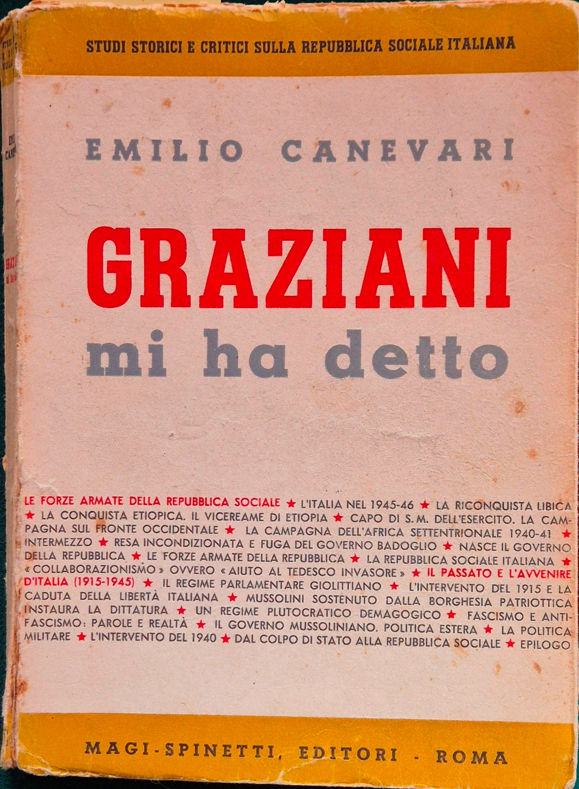 Graziani mi ha detto