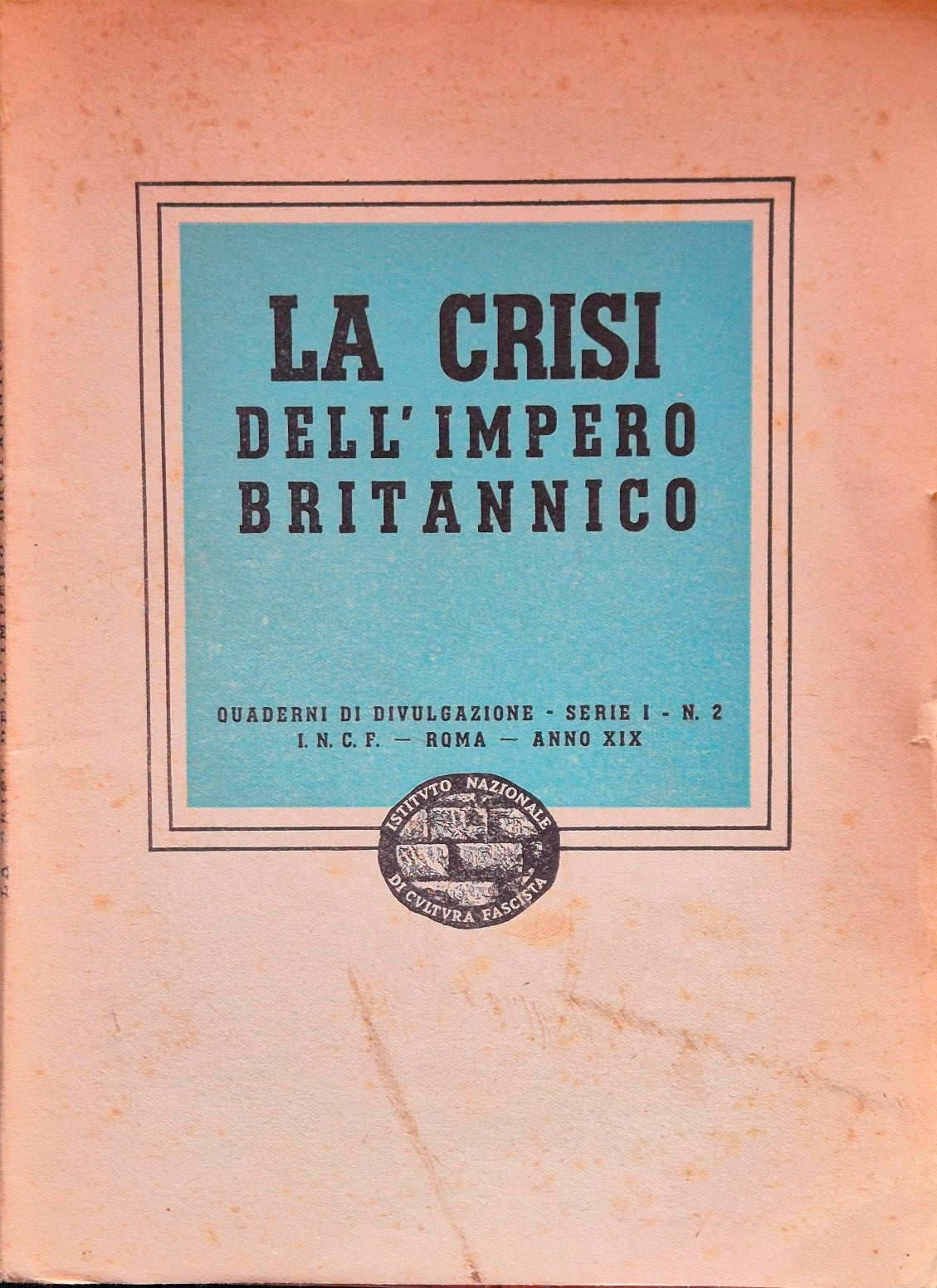 La crisi dell'impero britannico