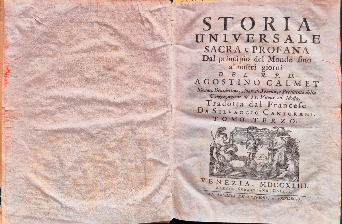 Storia universale sacra e profana. Dal principio del Mondo fino ai nostri giorni. Tomo terzo