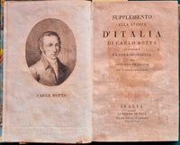 Supplemento alla Storia d'Italia di Carlo Botta contenente la corrispondenza del Governo Francese col General Bonaparte