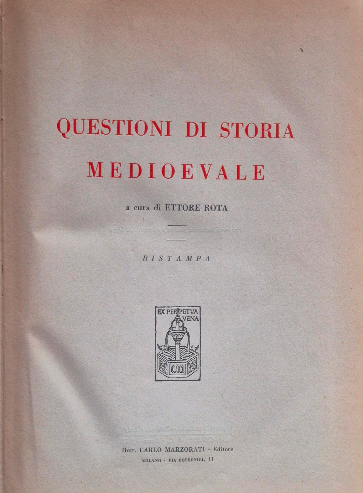 Questioni di storia medioevale