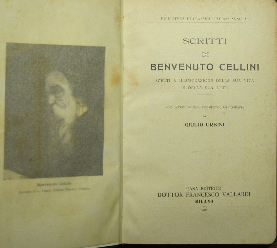 Writings by Benvenuto Cellini