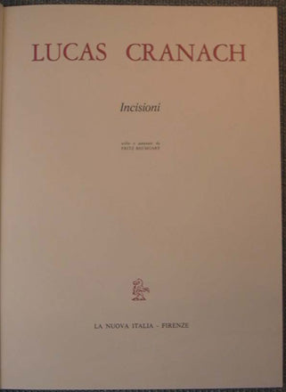 Cranach - Incisioni
