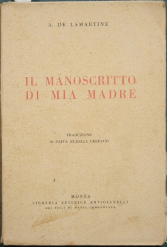 Il manoscritto di mia madre