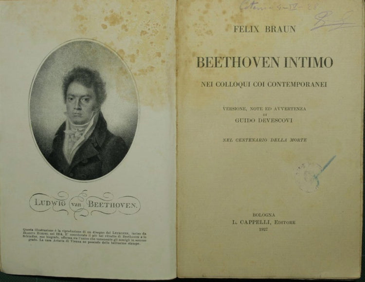 Beethoven intimo nei colloqui coi contemporanei