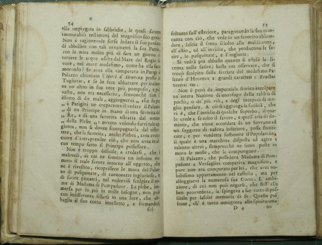 Memorie che servono alla vera storia di madama Poissons-d'Estiolles Marchesa di Pompadour